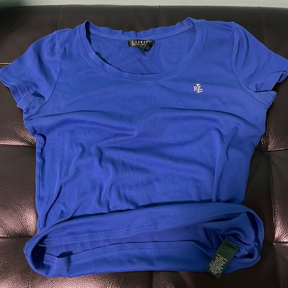 Lauren Ralph Lauren short sleeves tee, size M, 100% cotton, excellent condition